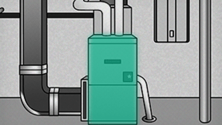 Illustration of a new furnaces.