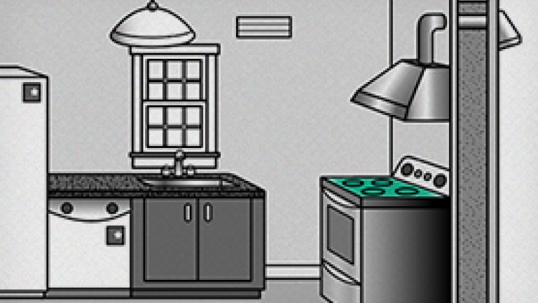 Illustration of a top stove.