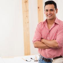 Stock image of a contractor. 
